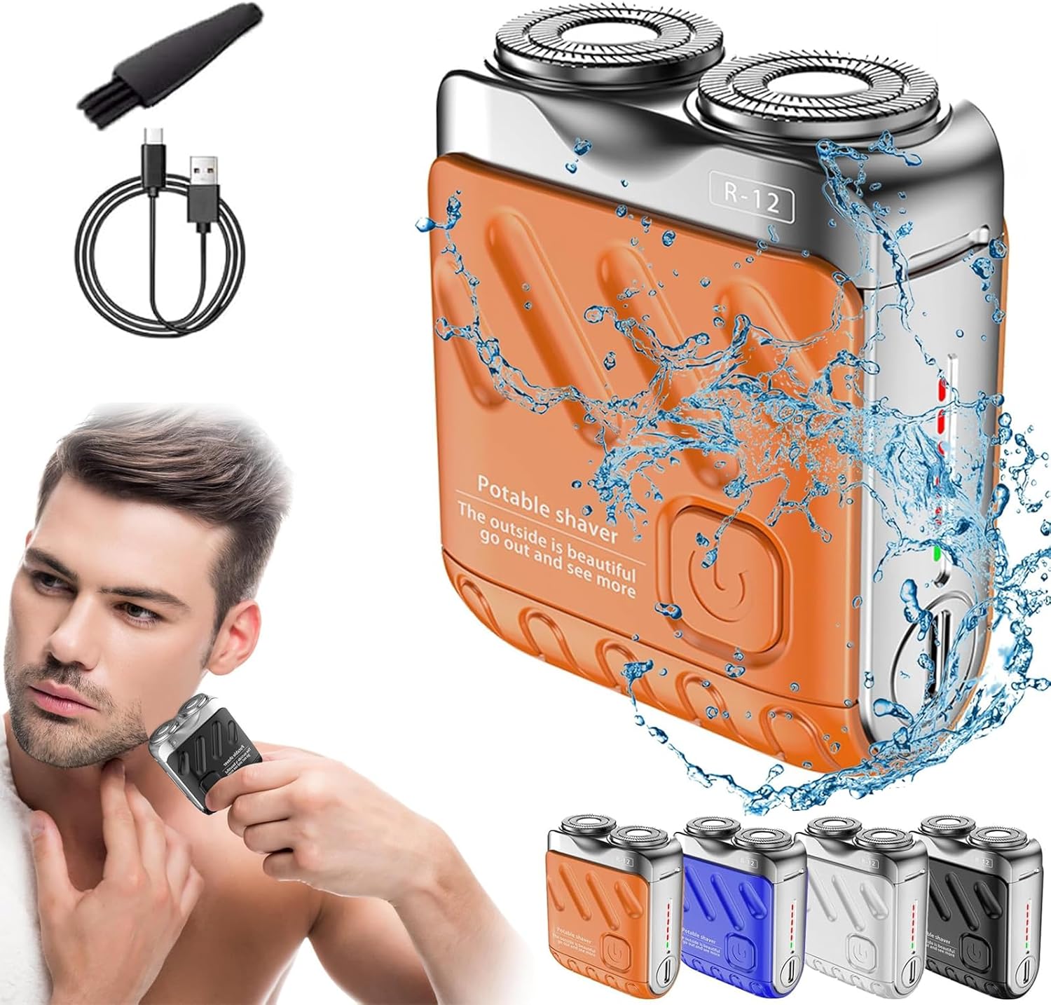 Mini Electric Travel Shaver For Men – Waterproof & Portable
