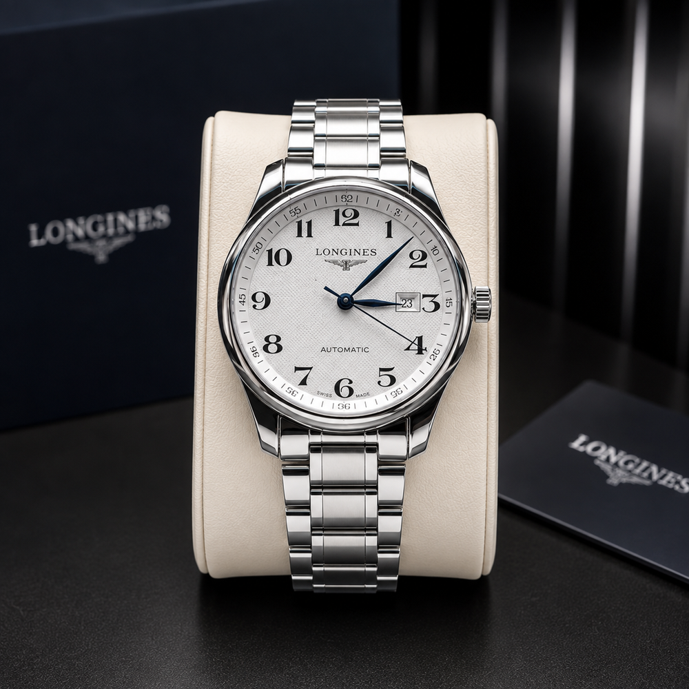 Longines Master Collection Automatic Men’s Watch – Luxury Stainless Steel Silver Dial