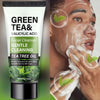 Men's Facial Wash 60g - Green Tea & Salicylic Acid, Deep Cleansing, Oil Control, Tea Tree & Charcoal, For Men
