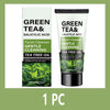 Men's Facial Wash 60g - Green Tea & Salicylic Acid, Deep Cleansing, Oil Control, Tea Tree & Charcoal, For Men