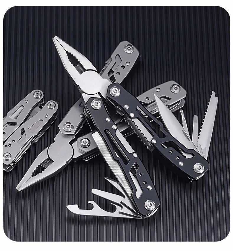 Pocket Mini Pliers Knife Screwdriver Folding Small Multitool Opener Nail File Precision Pliers Hand Tools Outdoor Emergency Tool