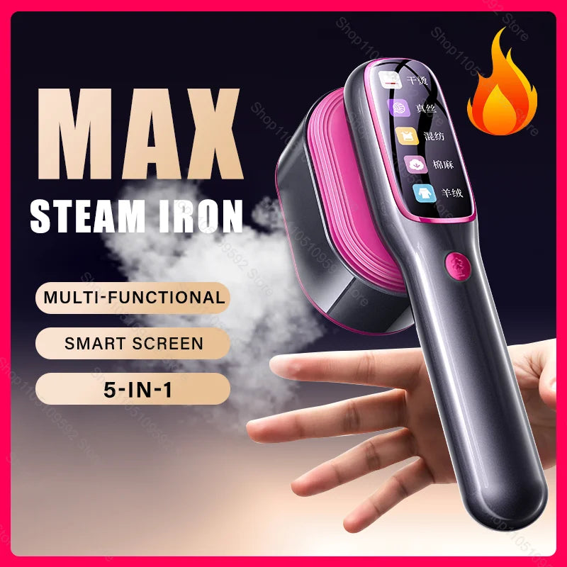 Portable Handheld Garment Steamer Iron – Fast Heating