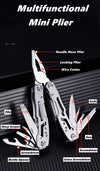 Pocket Mini Pliers Knife Screwdriver Folding Small Multitool Opener Nail File Precision Pliers Hand Tools Outdoor Emergency Tool