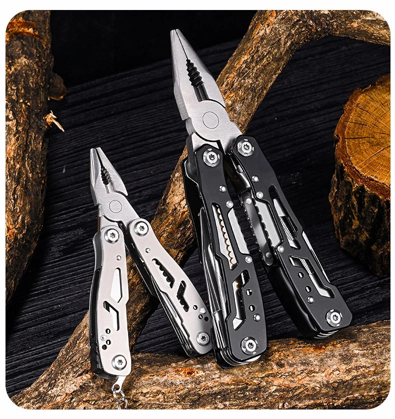 Pocket Mini Pliers Knife Screwdriver Folding Small Multitool Opener Nail File Precision Pliers Hand Tools Outdoor Emergency Tool