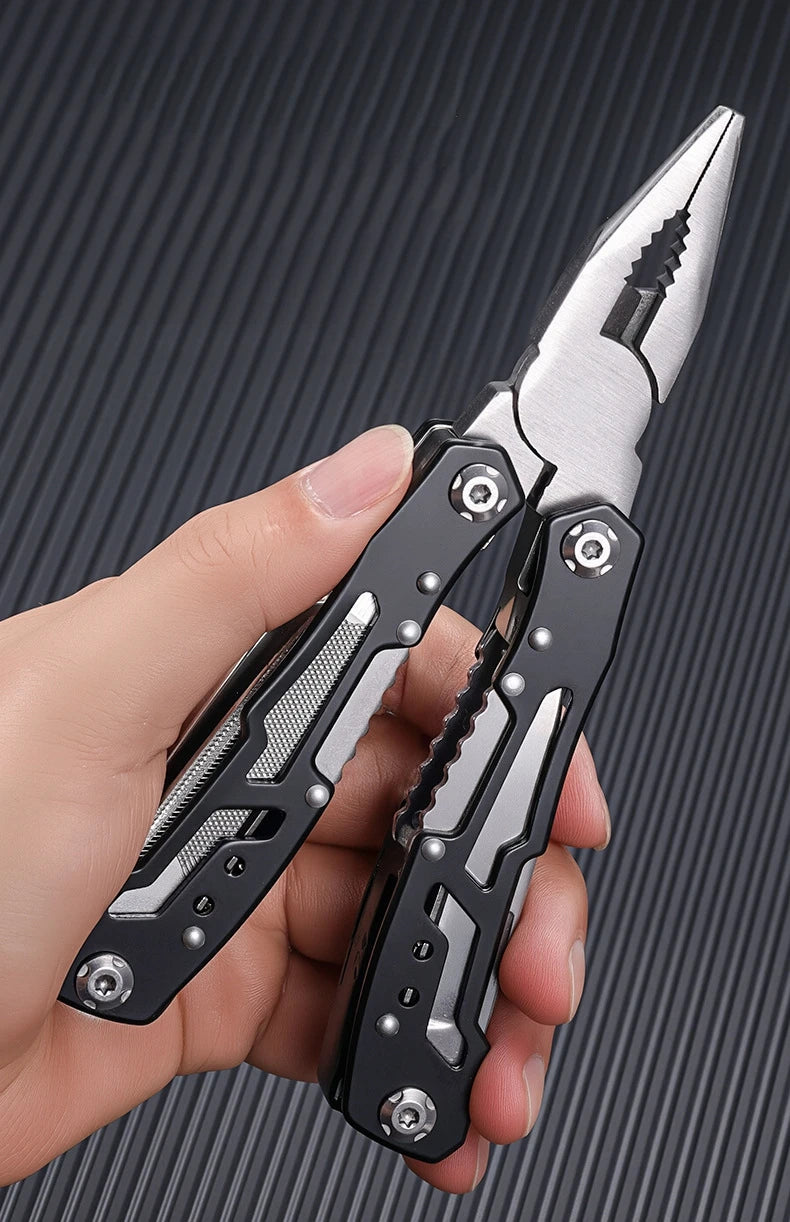 Pocket Mini Pliers Knife Screwdriver Folding Small Multitool Opener Nail File Precision Pliers Hand Tools Outdoor Emergency Tool