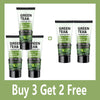 Men's Facial Wash 60g - Green Tea & Salicylic Acid, Deep Cleansing, Oil Control, Tea Tree & Charcoal, For Men
